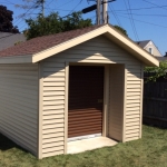 Racine WI 10x10 gable shed on existing slab